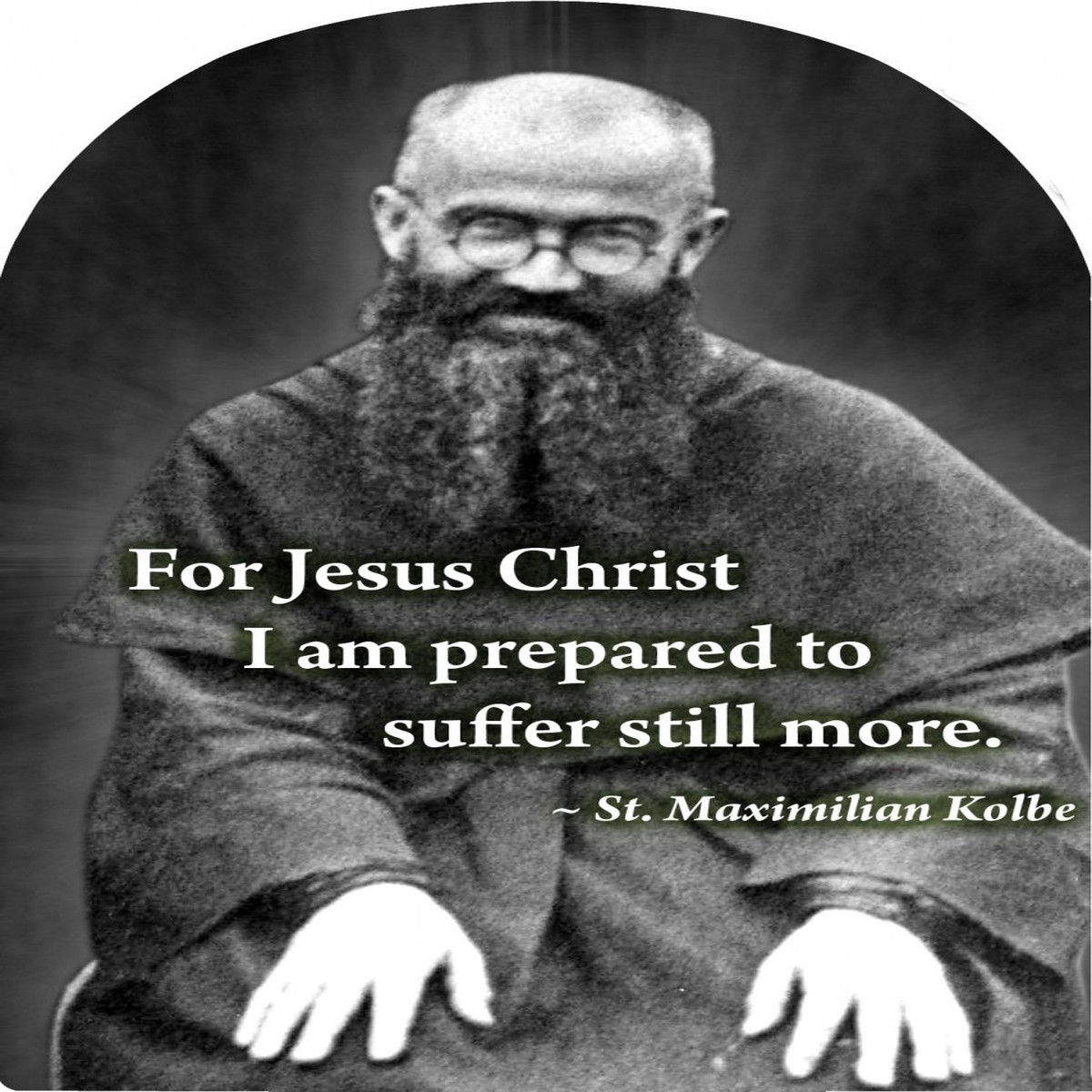 St. Maximilian Kolbe Arched Magnet