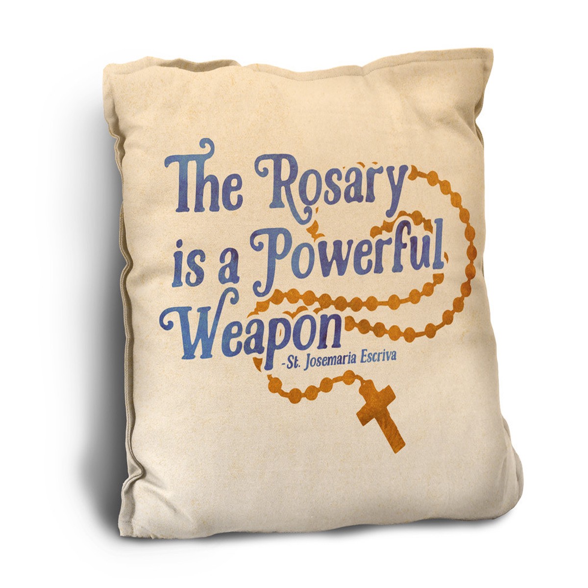The Rosary Rustic Pillow