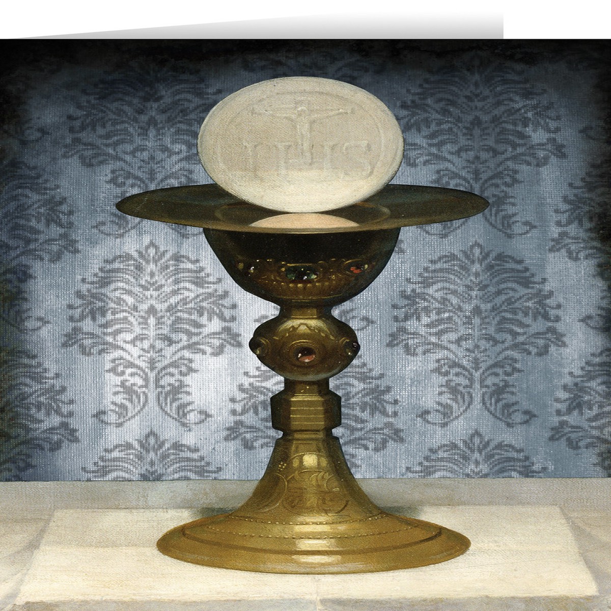 Chalice and Host First Communion Greeting Card