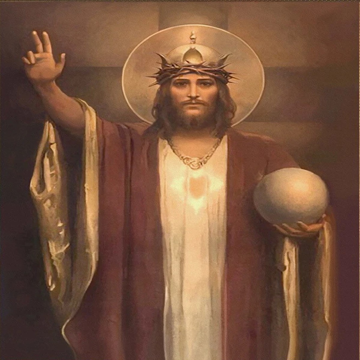 LIMITED EDITION Christ the King by Chambers Canvas in Assorted Frames