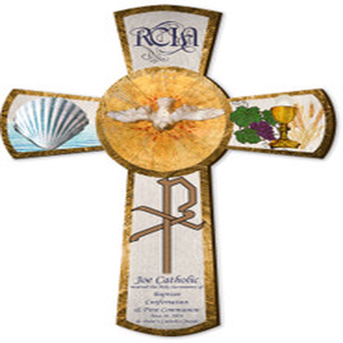 Personalized RCIA Gift Cross 10"