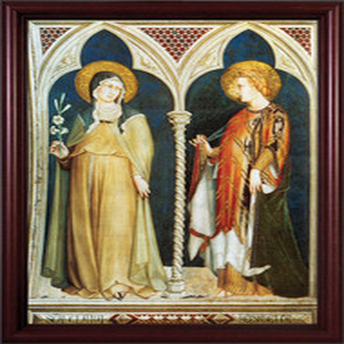 Sts. Clare and Elizabeth Framed Art