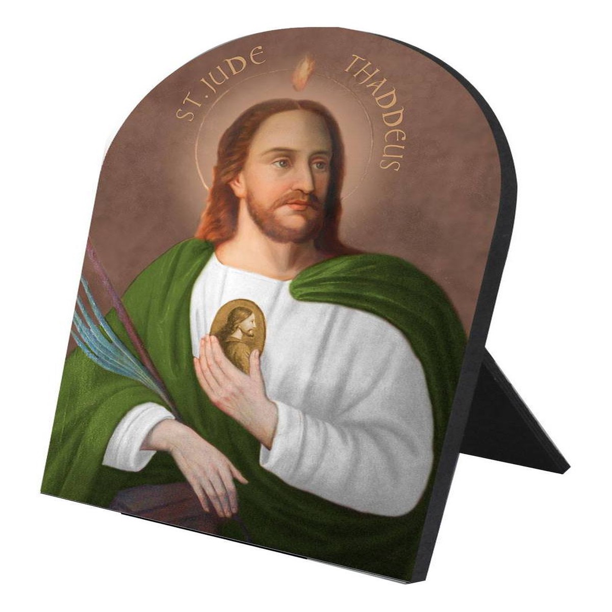 Saint Jude Arched Desk Plaque