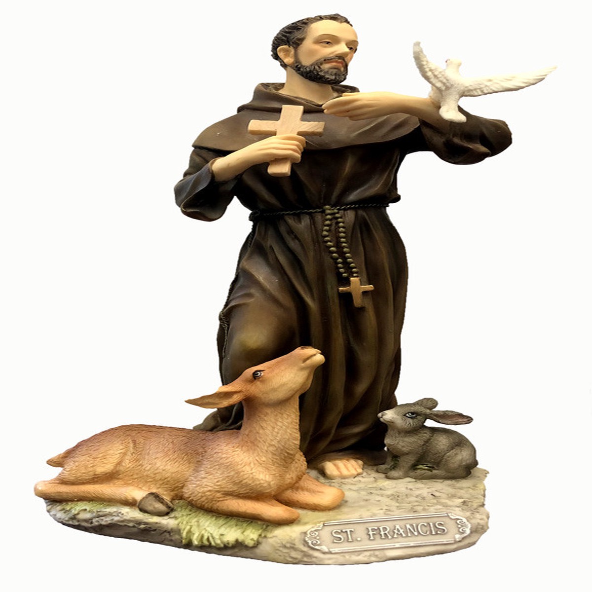 St. Francis Painted Statue - 8.5"