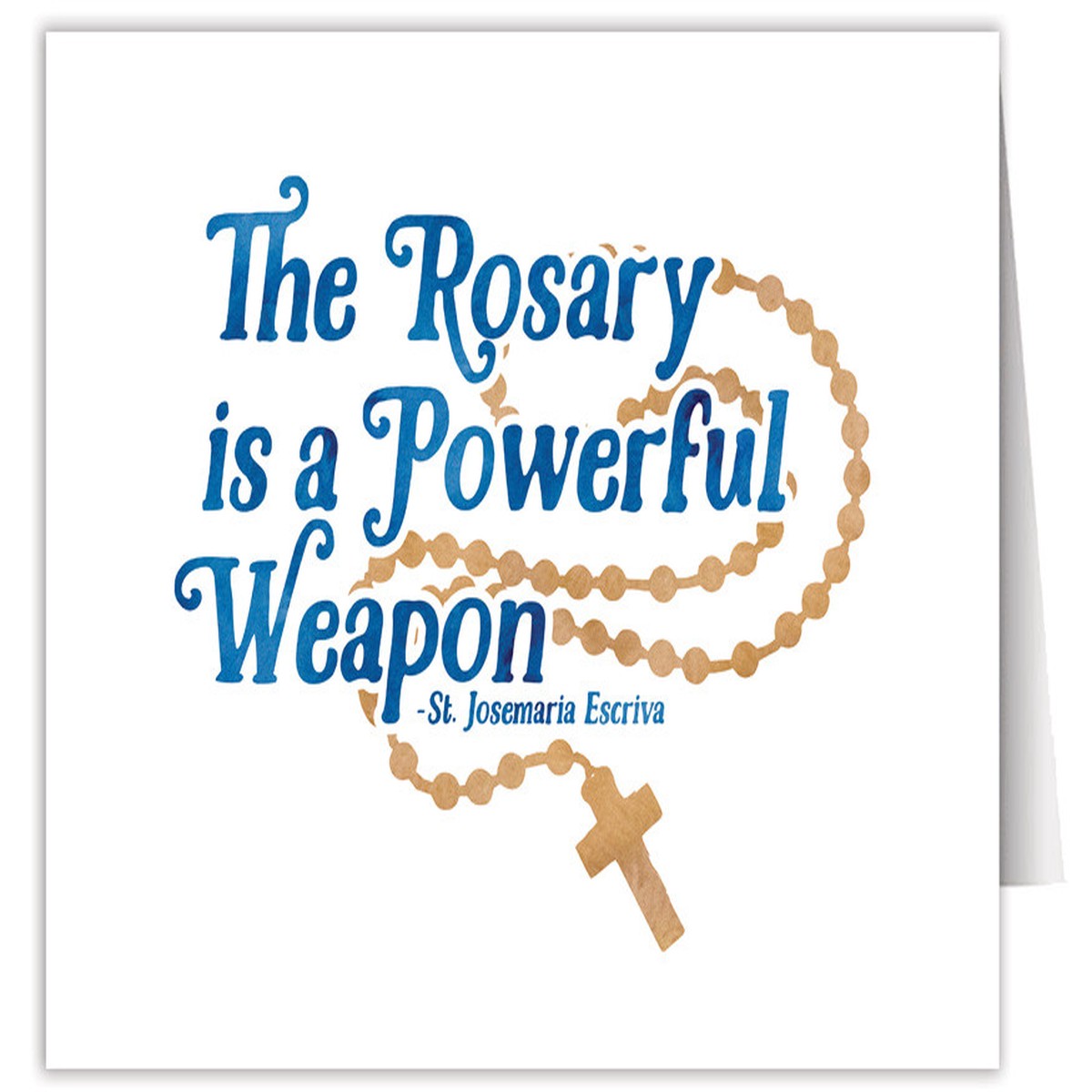 "The Rosary" Quote Note Card