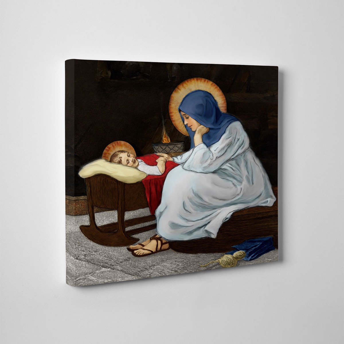 Divine Conversation Gallery Wrapped Canvas
