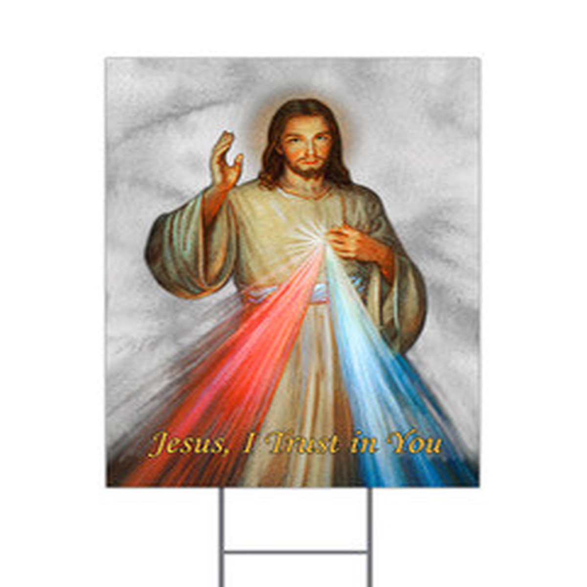 Divine Mercy Yard Sign