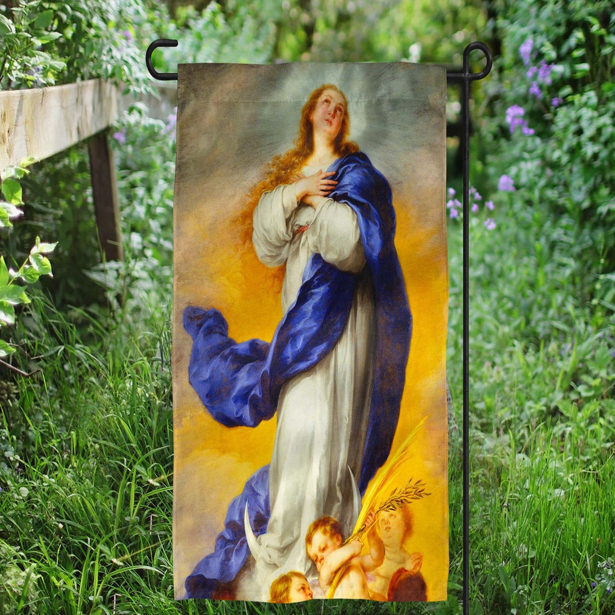 Immaculate Conception Outdoor Garden Flag