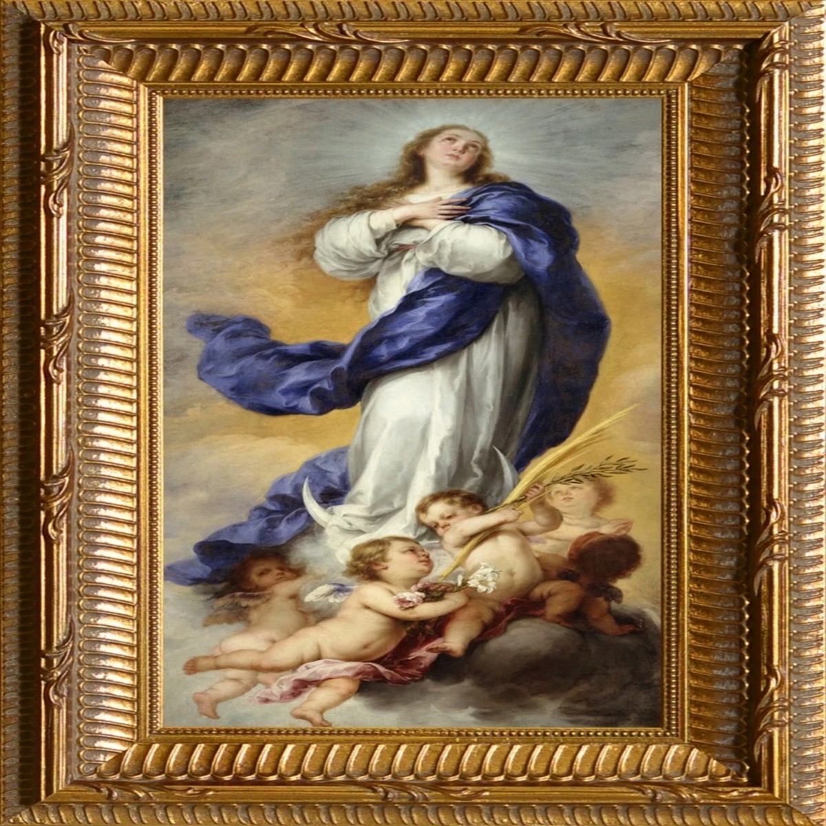 Immaculate Conception - Ornate Gold Framed Art