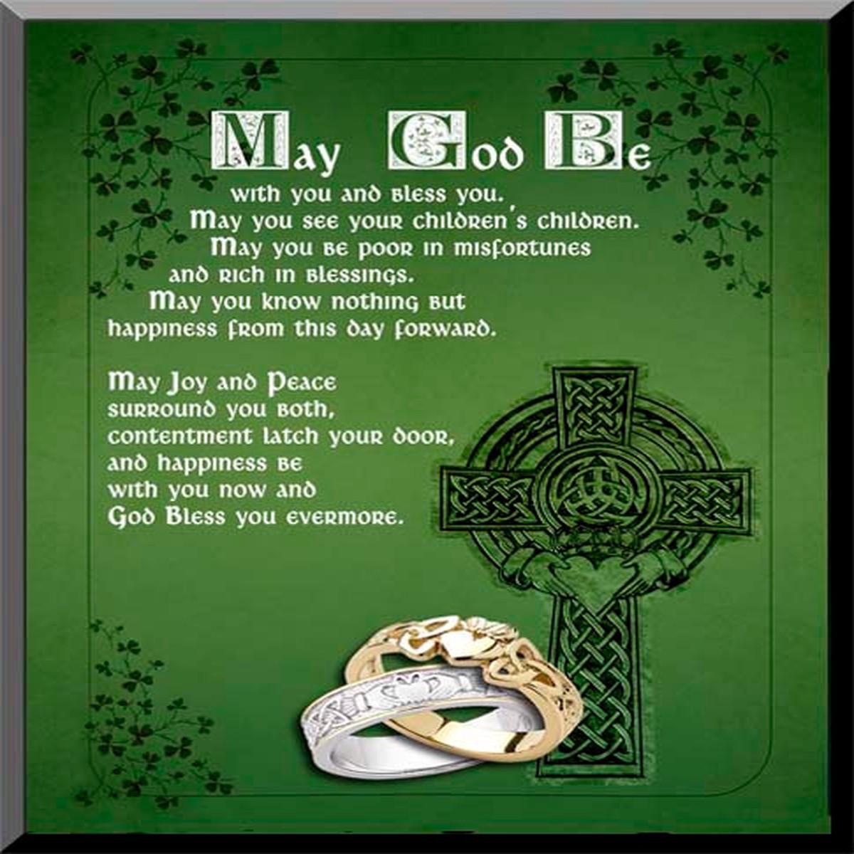 Irish Blessing Graphic Wall Plaque