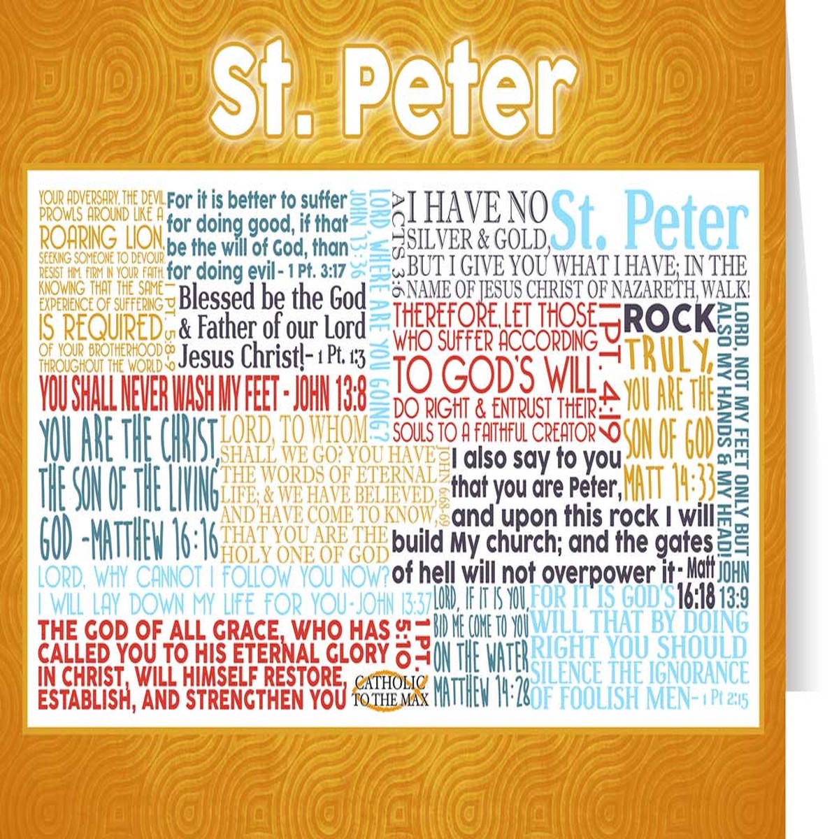 Saint Peter Quote Card