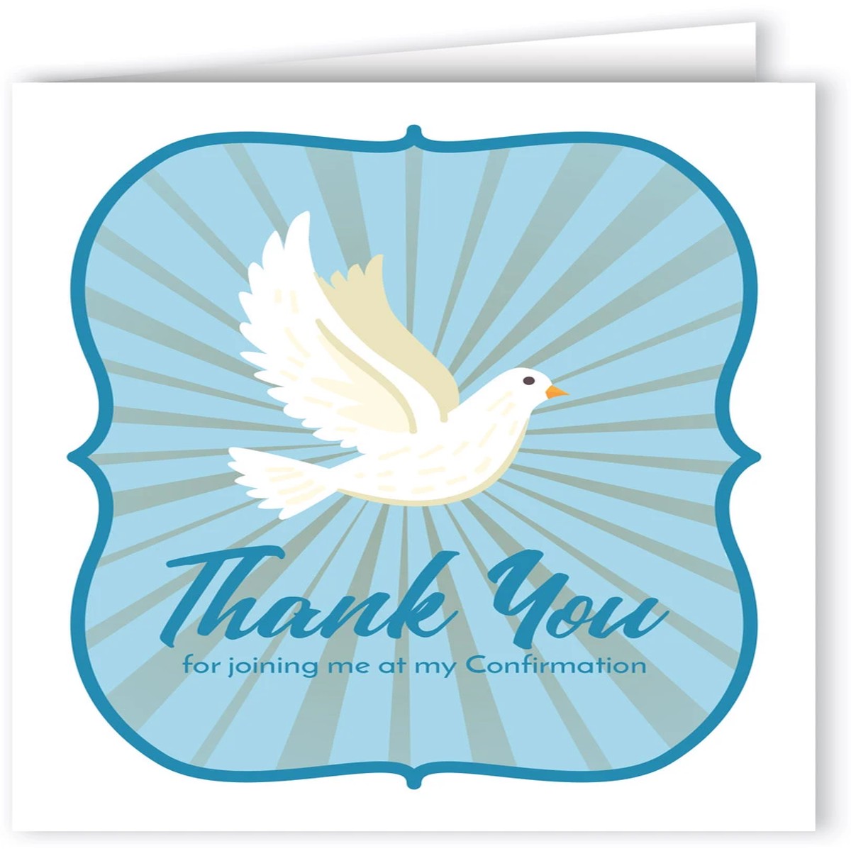 Simple Dove Confirmation Thank You Note Card