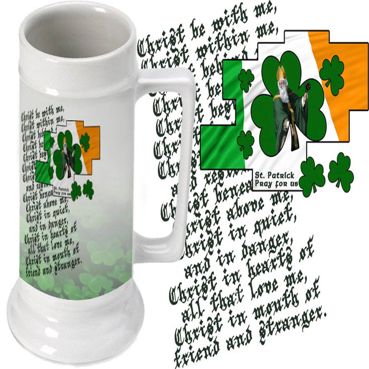 St. Patrick Beer Stein