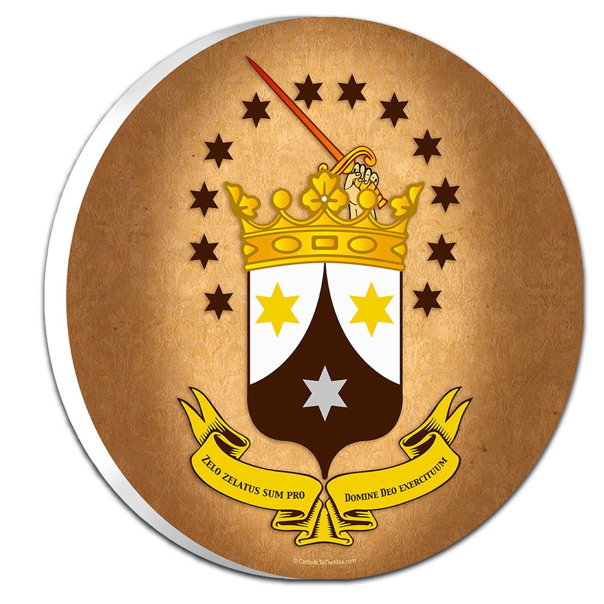 Ancient Carmelite Emblem Outdoor Plaque