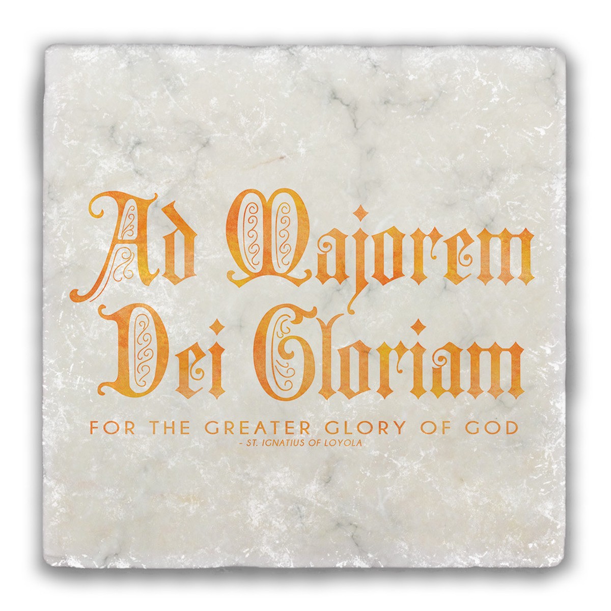 AMDG Tumbled Stone Coaster