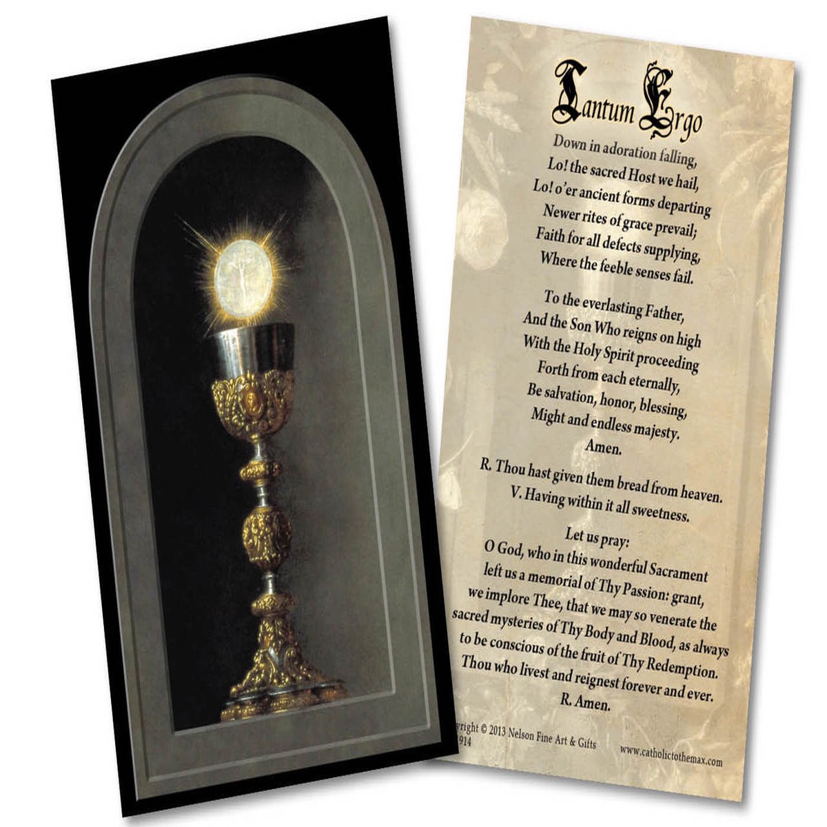 Eucharist Detail Holy Card