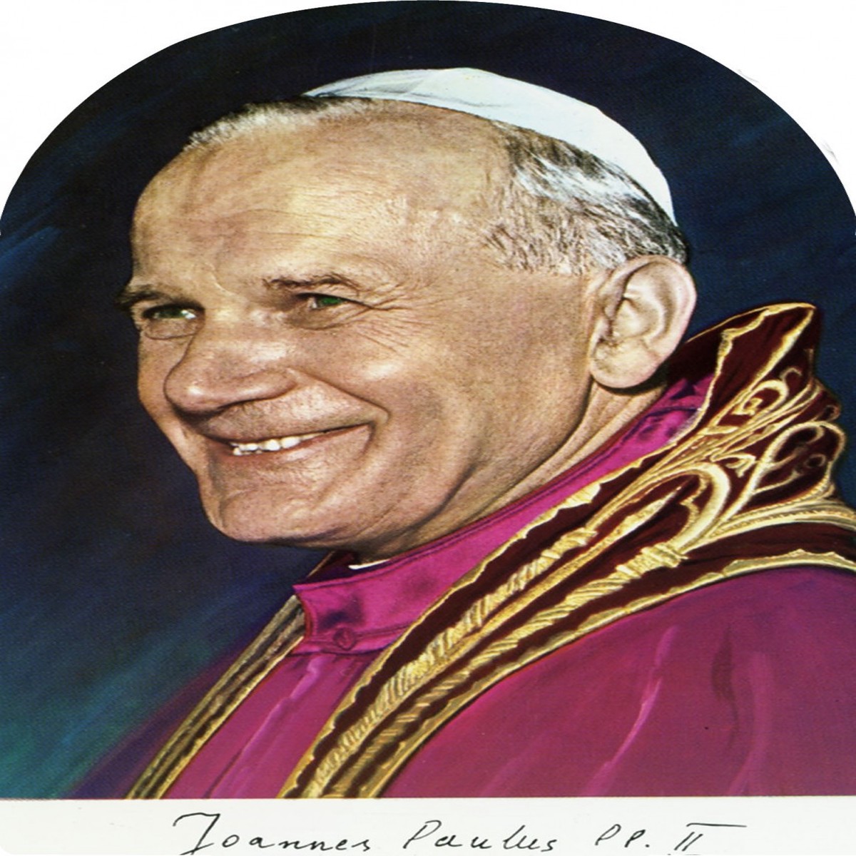Pope John Paul II Arched Magnet