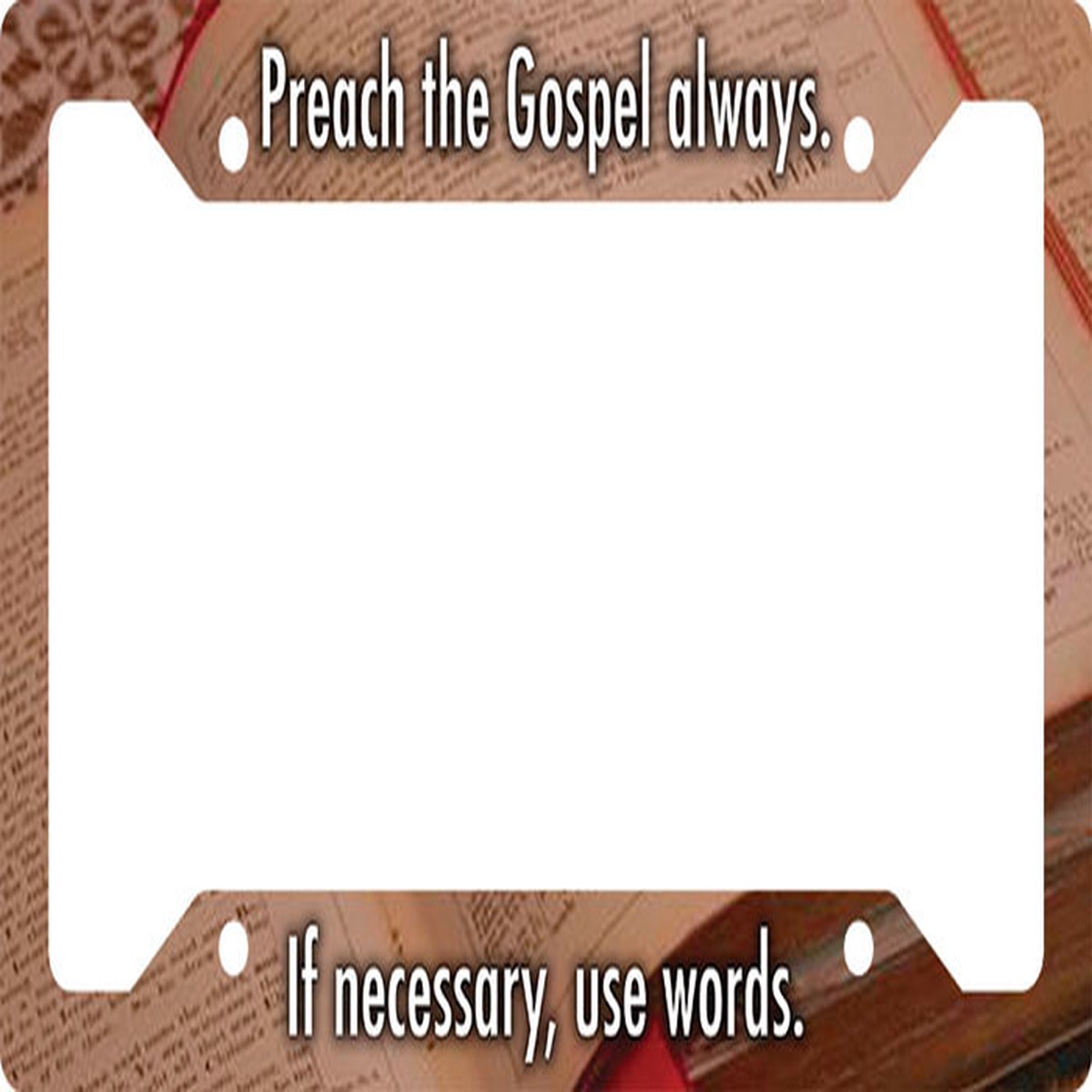 Preach the Gospel Plate Frame
