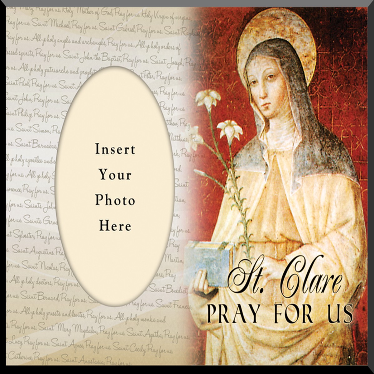 St. Clare (Red) Photo Frame