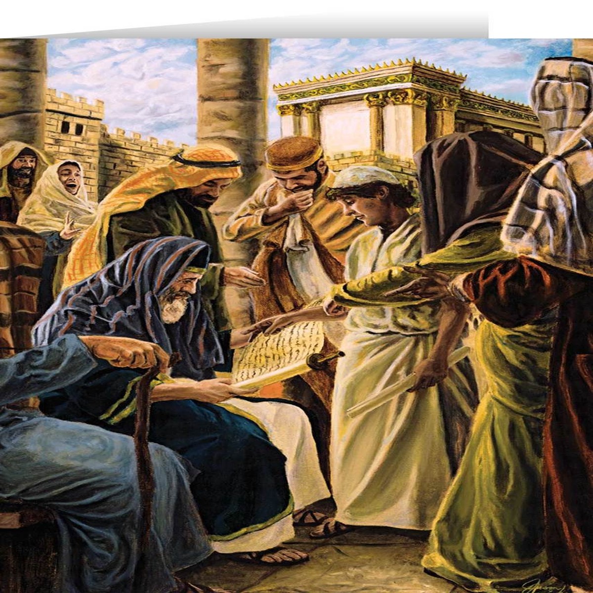 Finding in the Temple (Jenicke) Greeting Card
