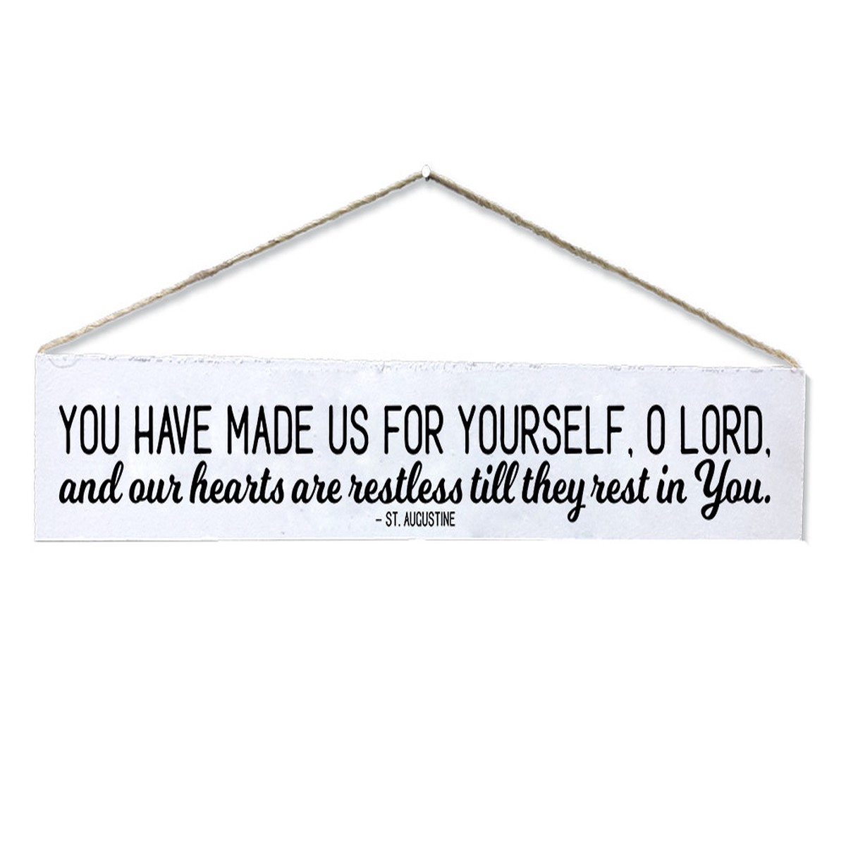 "Restless" St. Augustine Quote Plaque