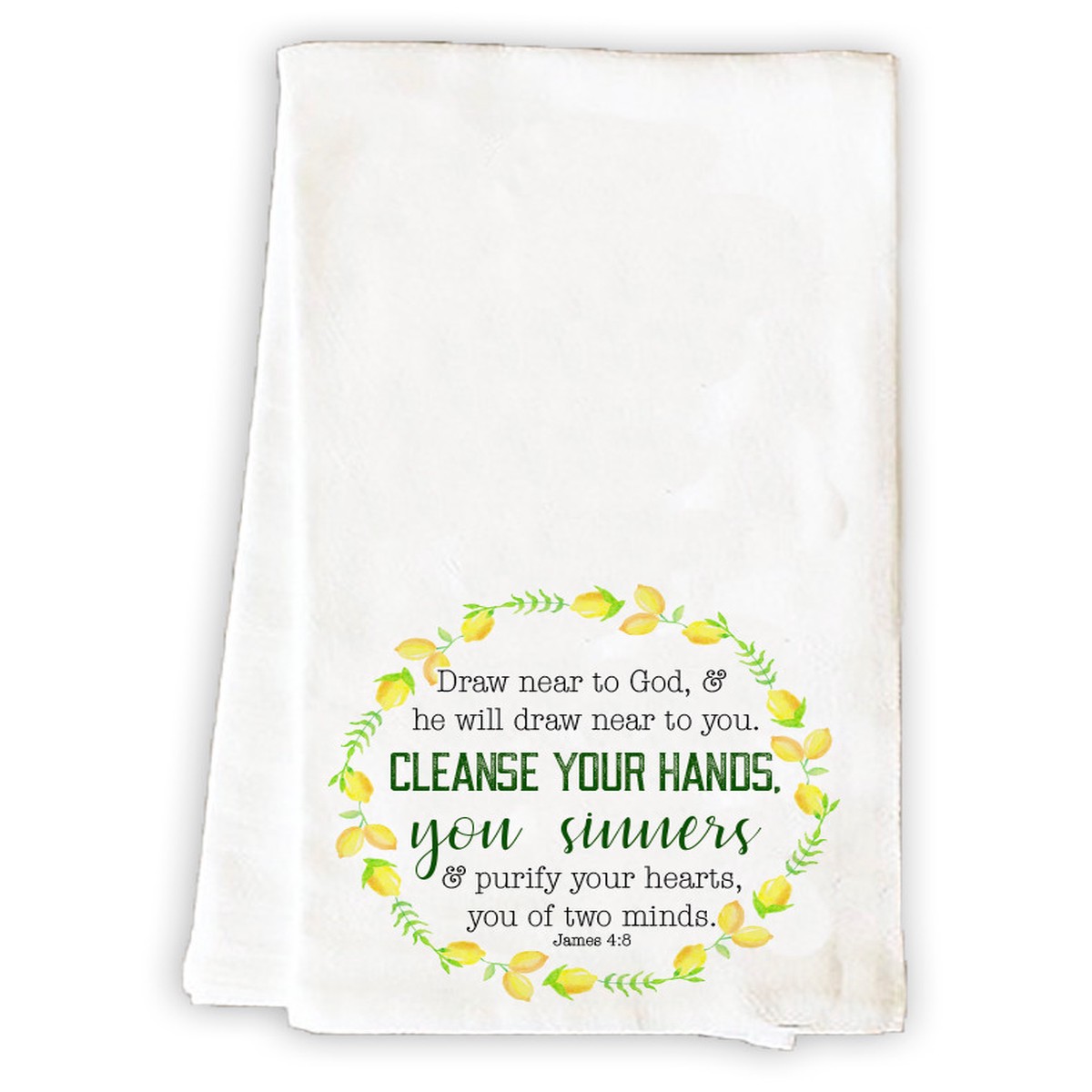 Cleanse Your Hands Tea Towel