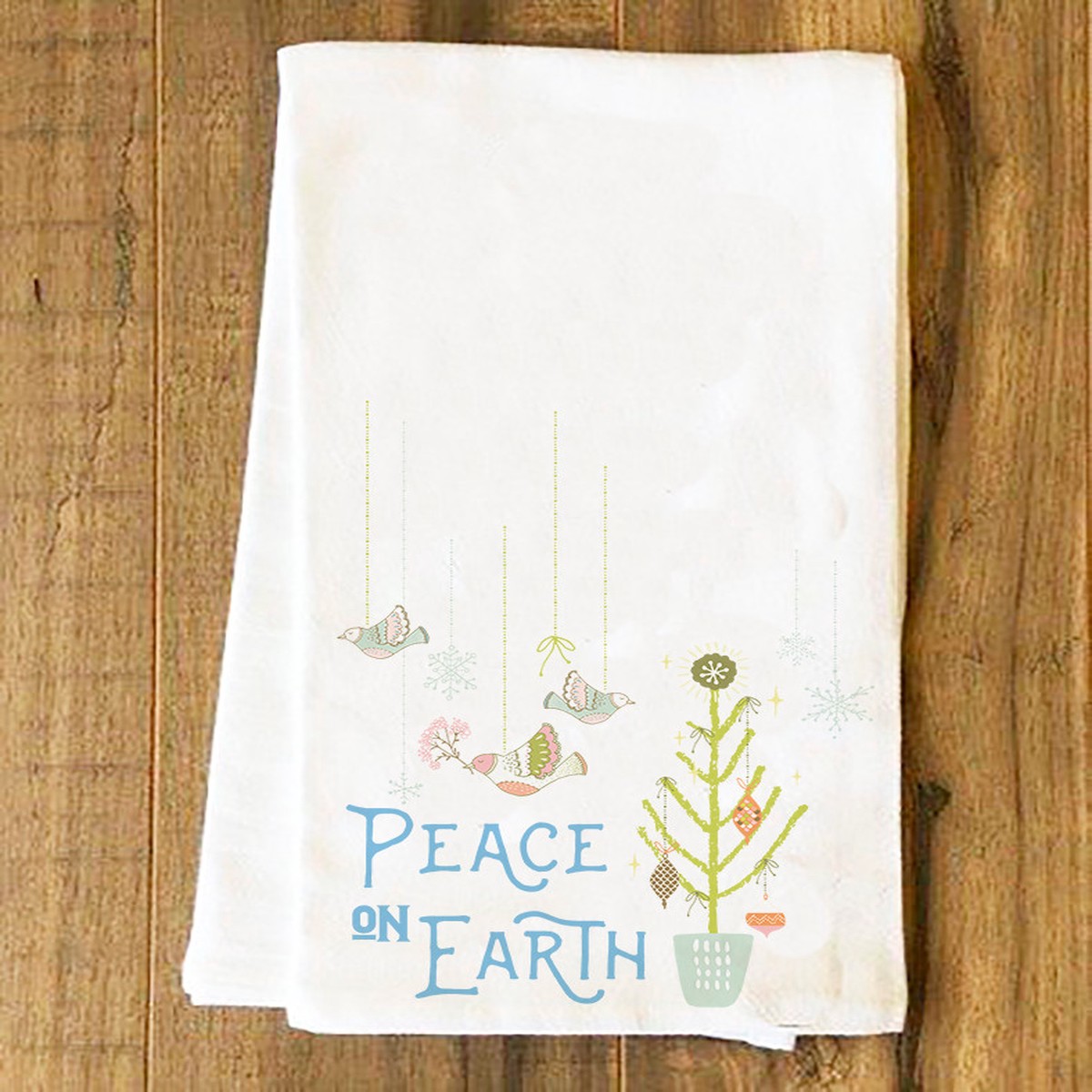 Peace on Earth Tea Towel