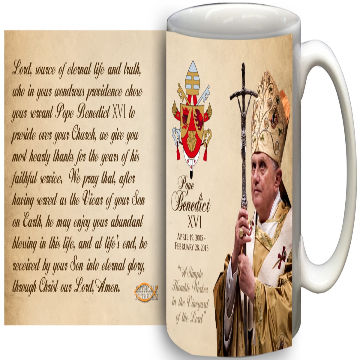 Pope Benedict XVI Commemorative 11 oz Mug