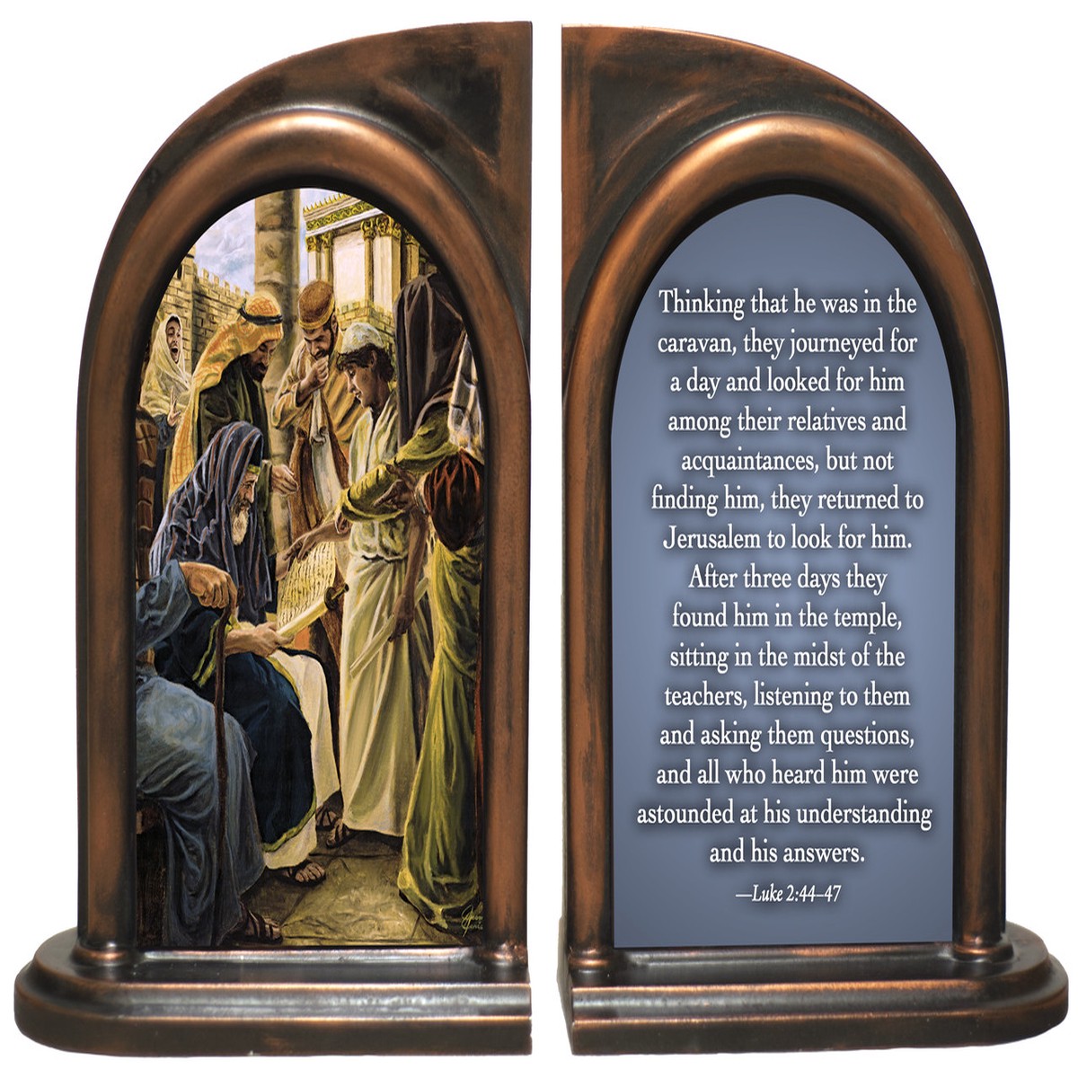 Finding in the Temple Bookends