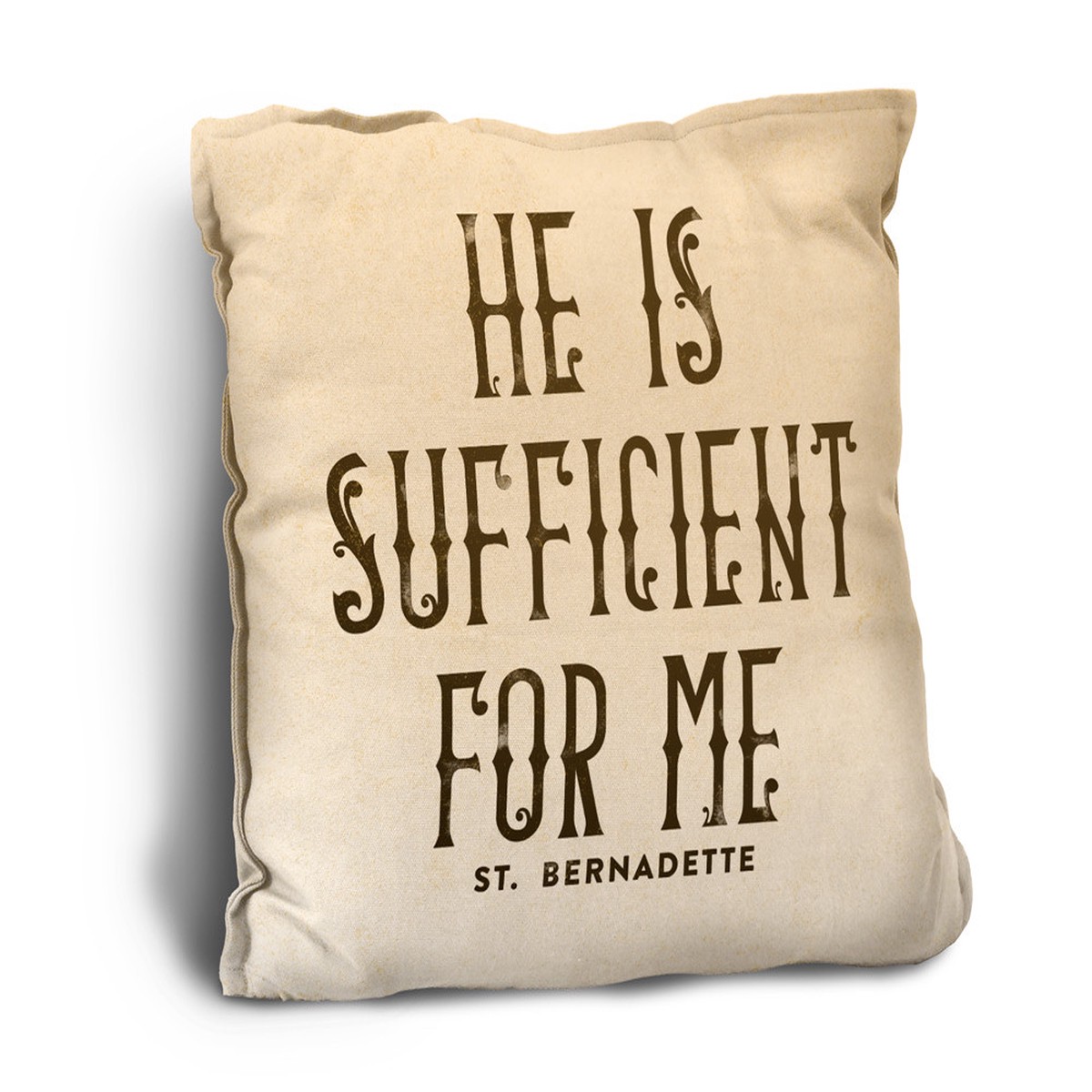 He is Sufficient Rustic Pillow