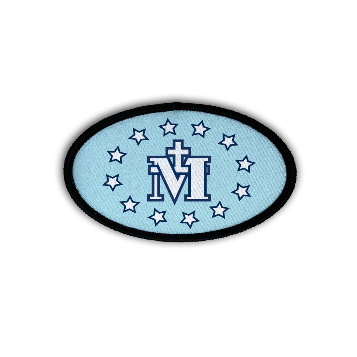 Miraculous Medal Oval Iron-On Patch