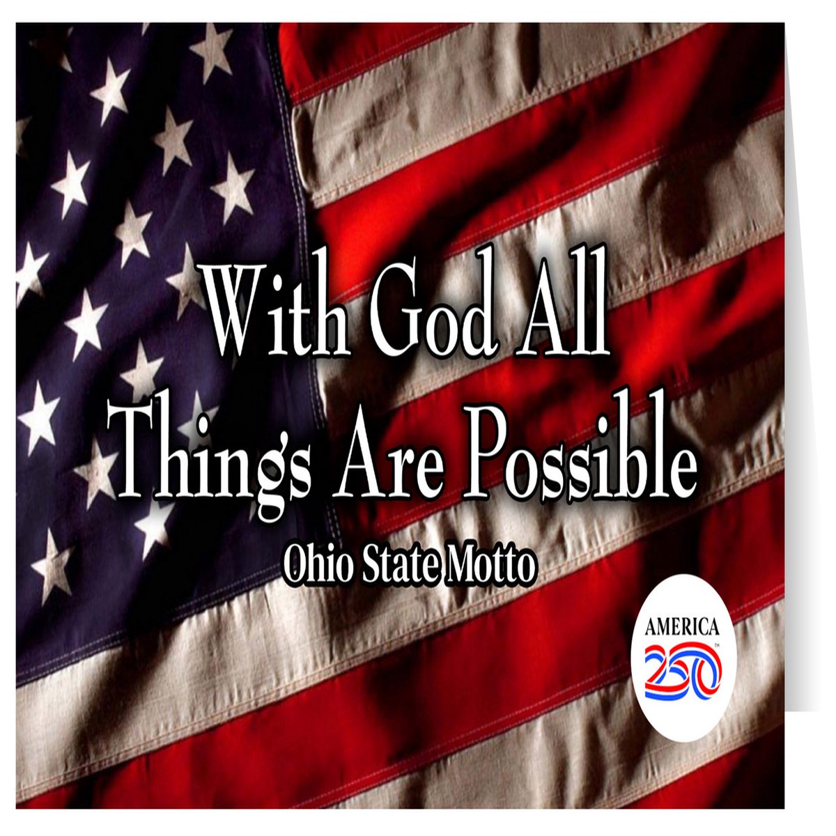 "With God All Things are Possible" Greeting Card