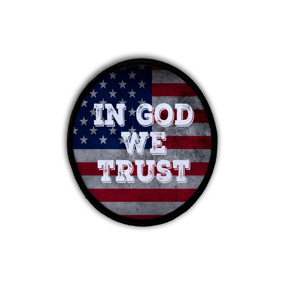 "In God We Trust" Circle Iron-On Patch 3