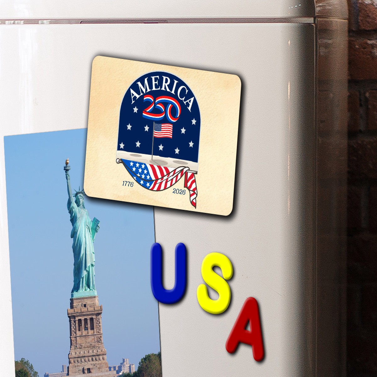 America250 Moon Magnet Standard