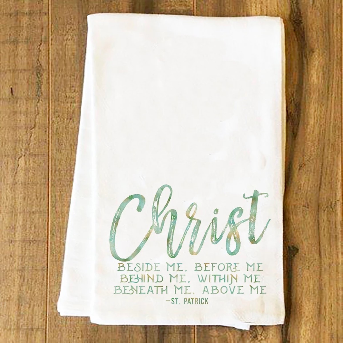"Christ Beside Me" Tea Towel