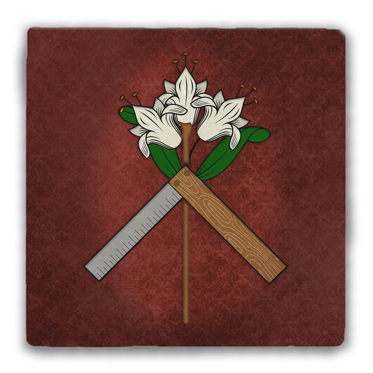 St. Joseph Symbol Tumbled Stone Tile
