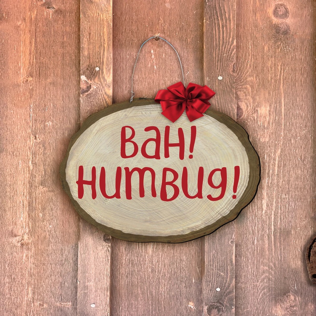 "Bah Humbug" Door Hanger