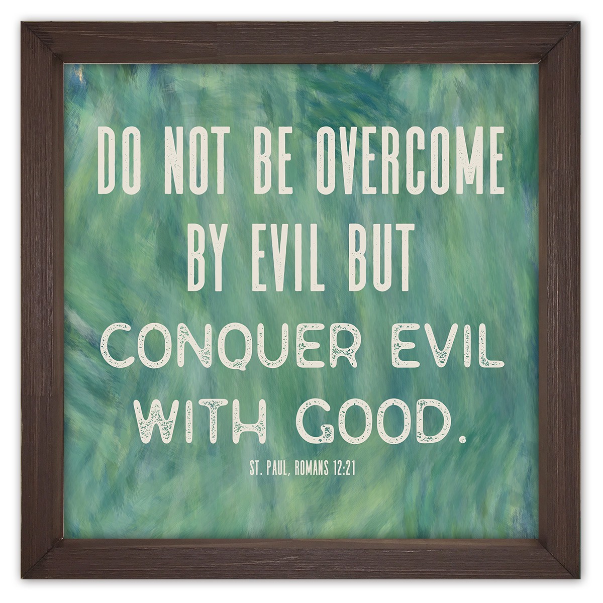 St. Paul, Romans 12:21 Framed Quote