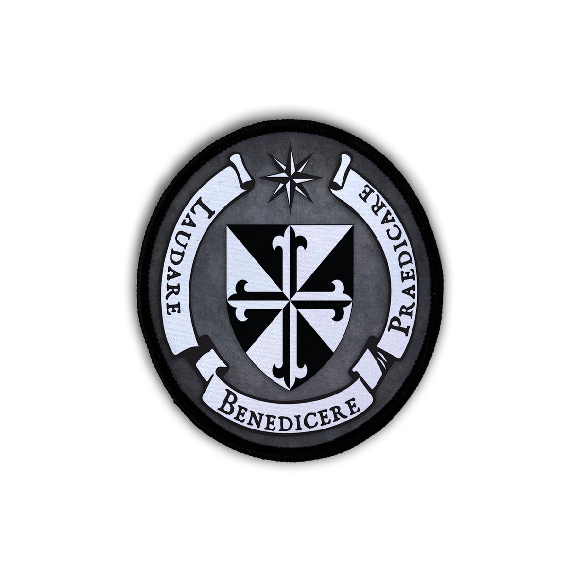 Dominican Crest Circle Iron-On Patch