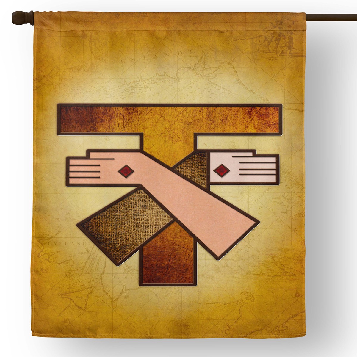 Franciscan Cross House Flag