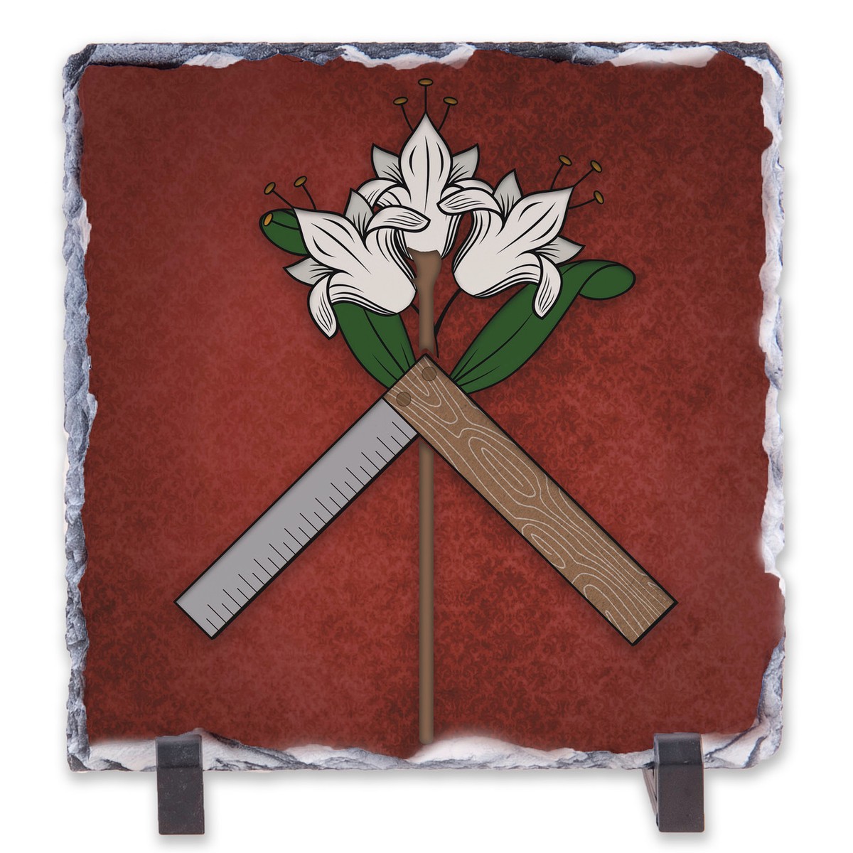St. Joseph Emblem Square Slate Tile