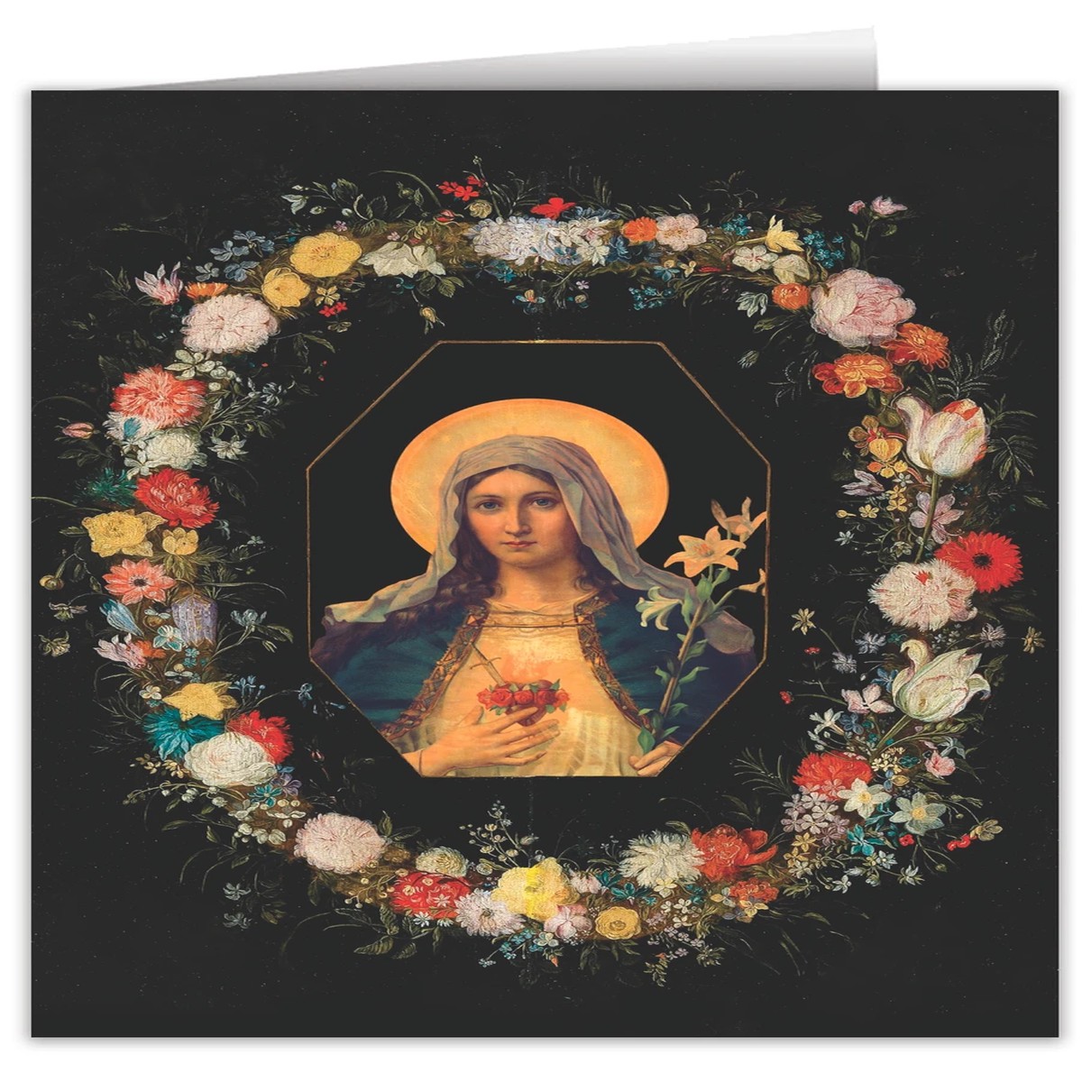 Immaculate Heart Garland Note Card