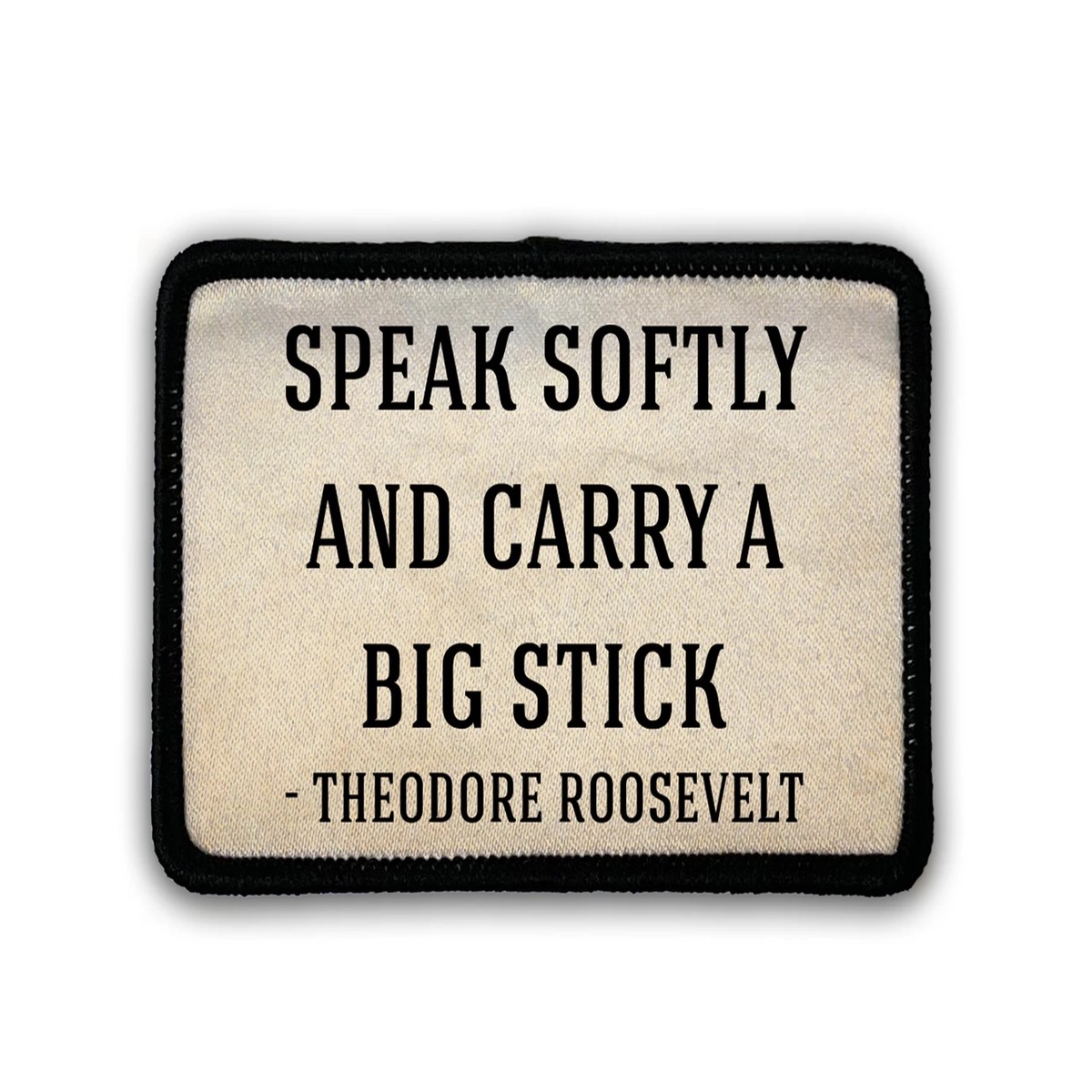 "Speak Softly" Rectangle Iron-On Patch