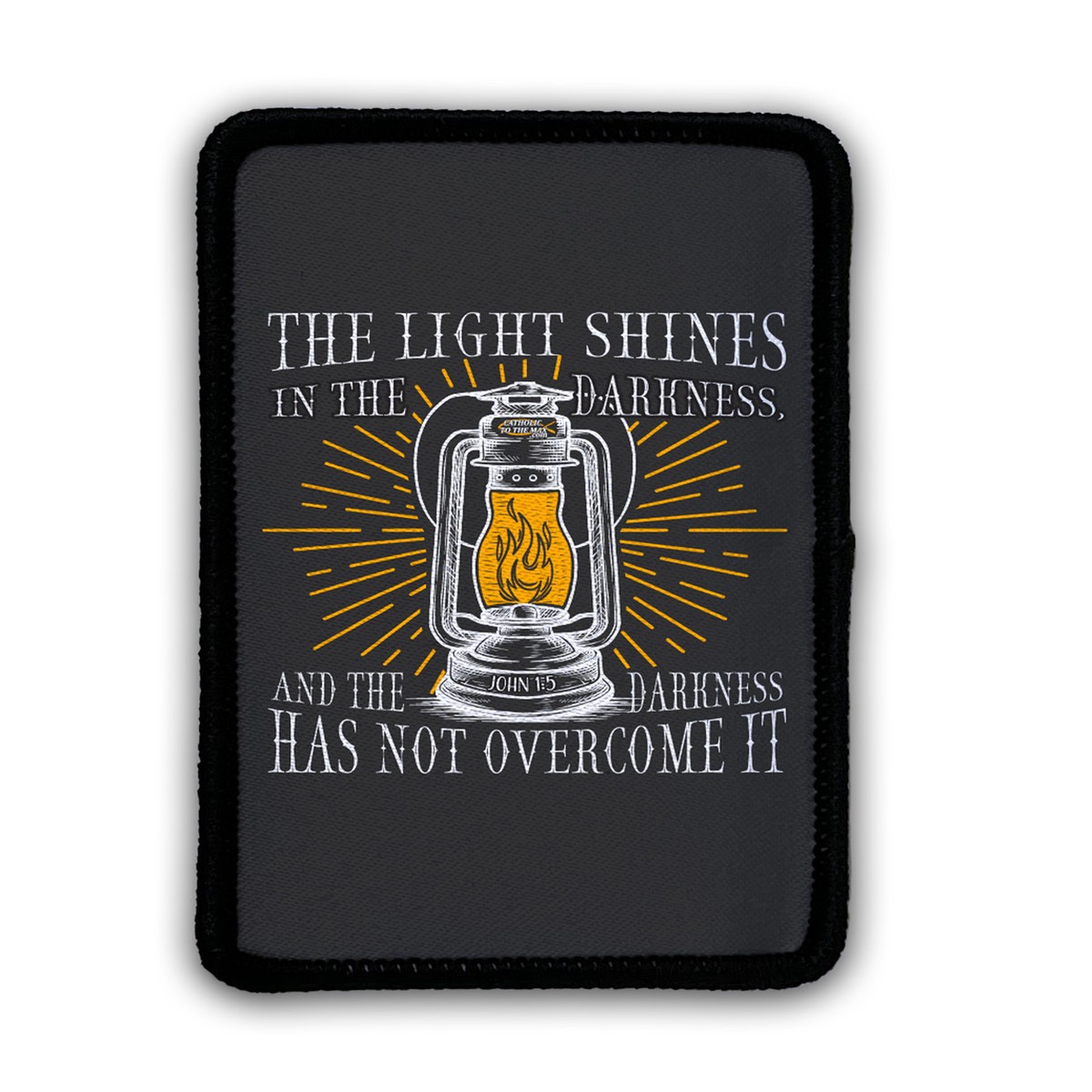 "The Light Shines" Rectangle Iron-On Patch