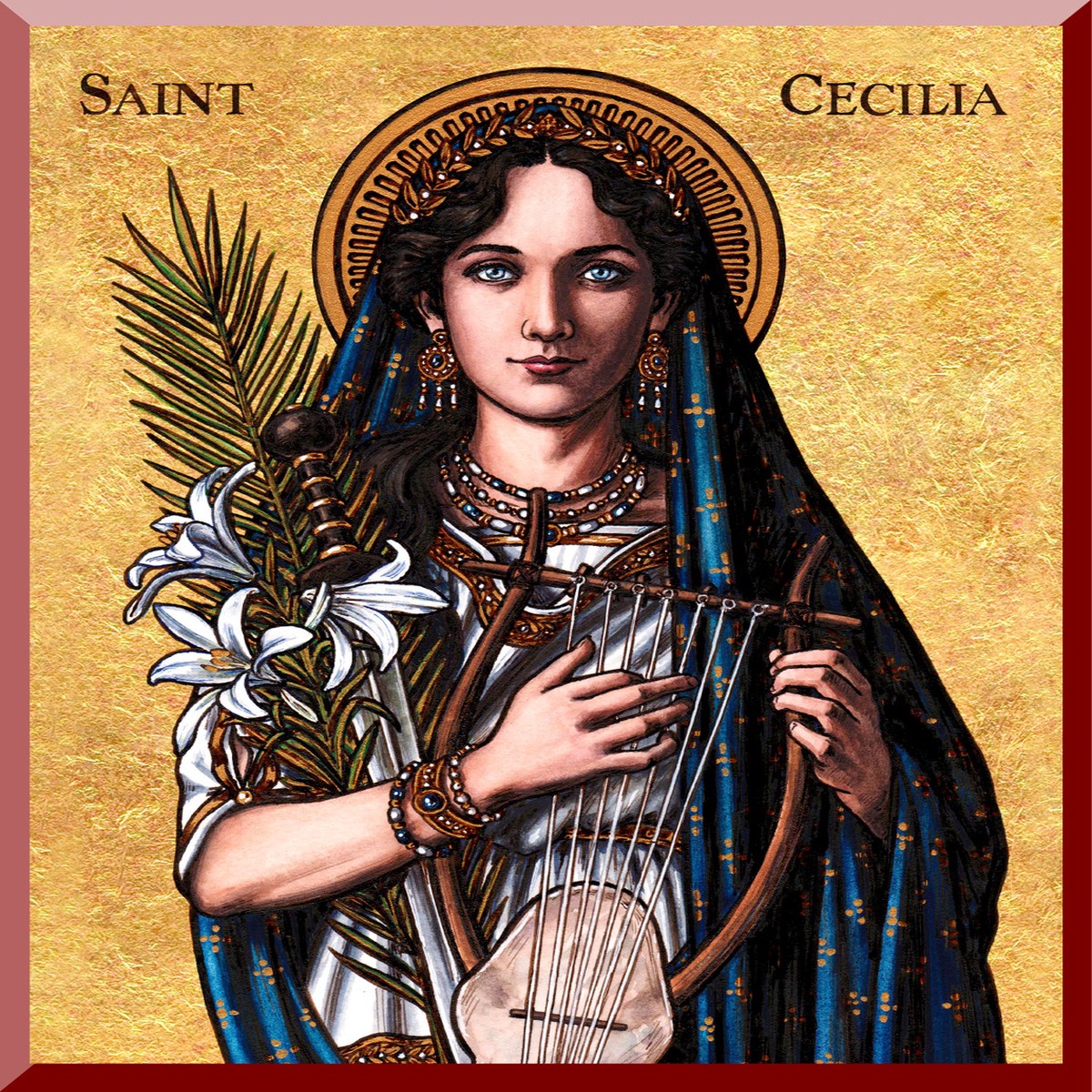 Theophilia St. Cecilia Wall Plaque