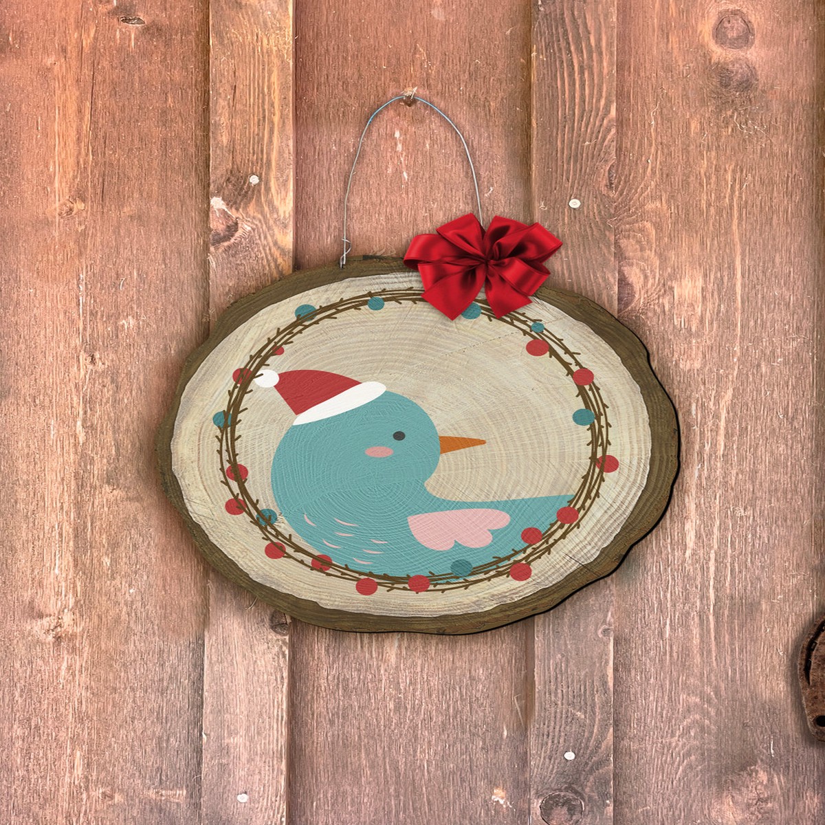 Blue Bird Log End Door Hanger
