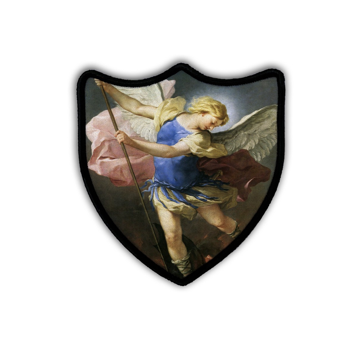 St. Michael the Archangel (Giordano) Shield Iron-On Patch