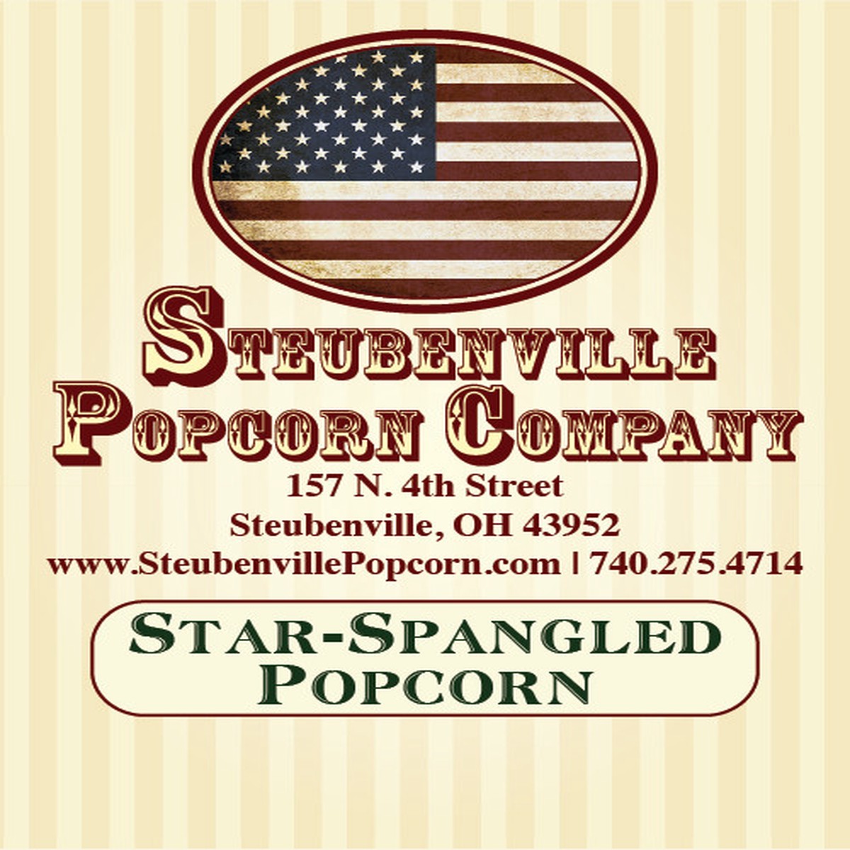 Star-Spangled Popcorn - Raspberry, Cherry, and Vanilla