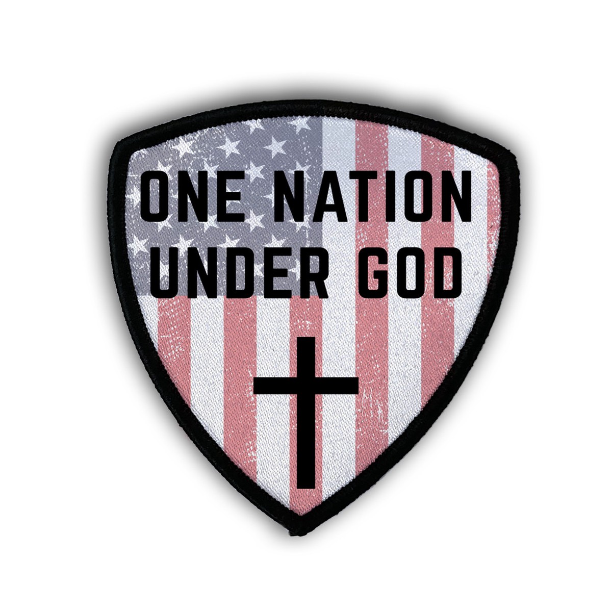 "One Nation" Shield Iron-On Patch 1