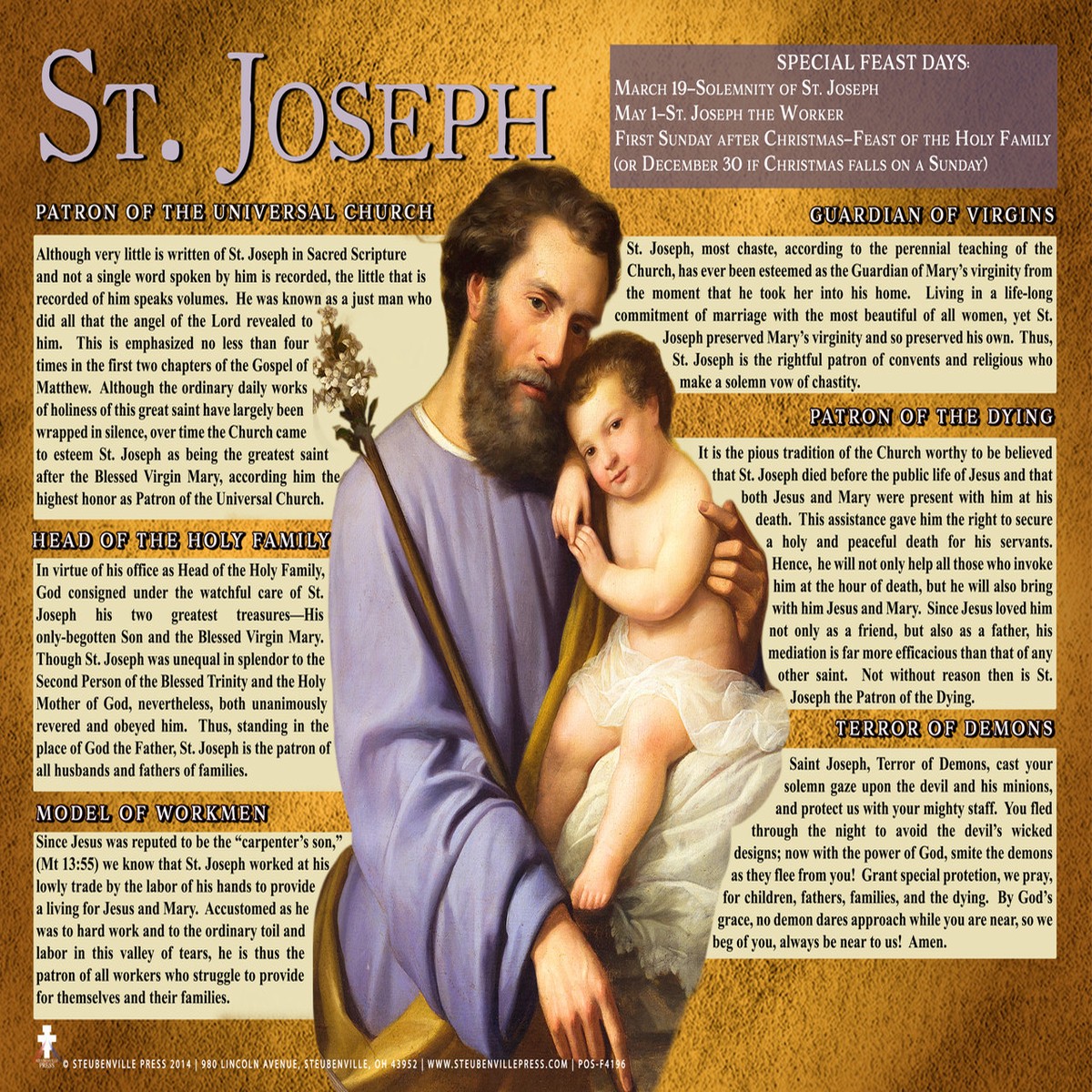 St. Joseph Explained Poster